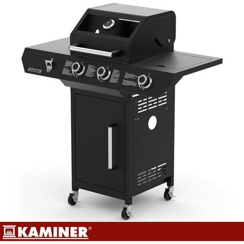 Kaminer Plinski ro&amp;scaron;tilj 2+1 10kW Varen Black 3.0 Slike