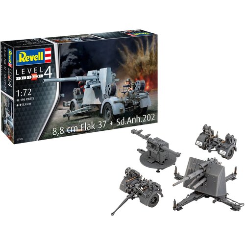 Revell 8,8mm Flak 37 + Sd.Anh.202, (21312370) Cene