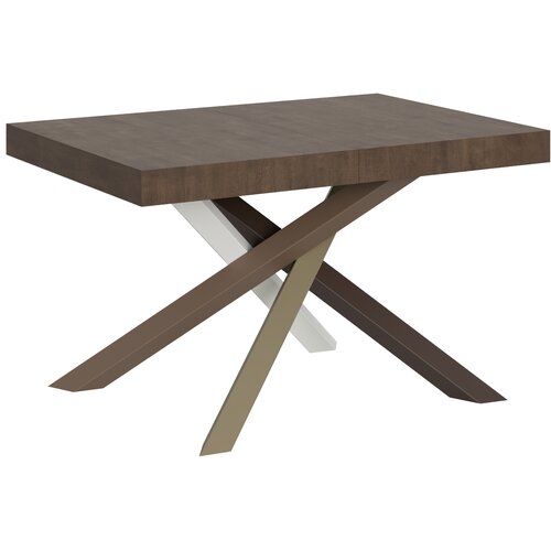 Itamoby &amp;nbsp; Volantis (90x130/234 cm) - oreh, barva nog: bela, rjava - raztegljiva jedilna miza, (20841885) Slike
