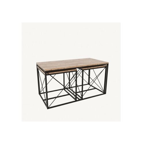 Hanah home Defne Set Klub stolova, 3 komada, Hrast Cene