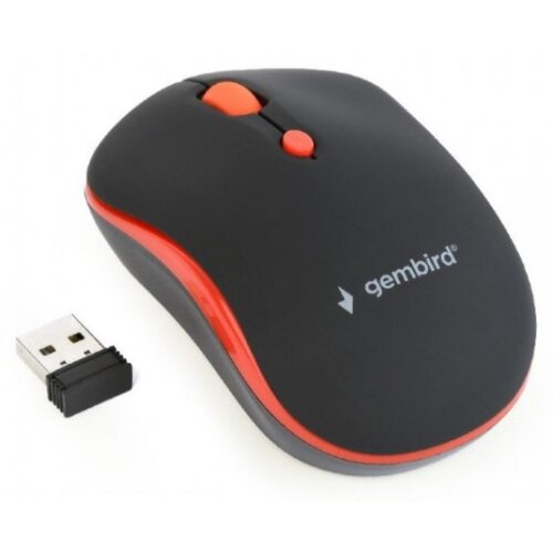 Gembird Miš GEMBIRD MUSW-4B-03-R, wireless , optical, black/red, up to 1600 dpi Cijene