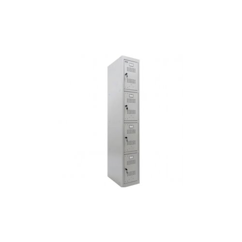 Orman metalni vertikalni 183x30x50cm 4 pregrade sivi Slike