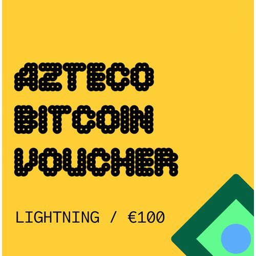 Crypto Azteco Bitcoin Lightning 100 EUR voučer/bon Cijene