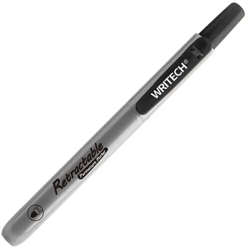 Writech Permanentni marker Retractable click, črn Cene