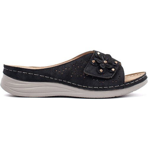 Shelvt Black women's flip-flops with a thick sole Cijene