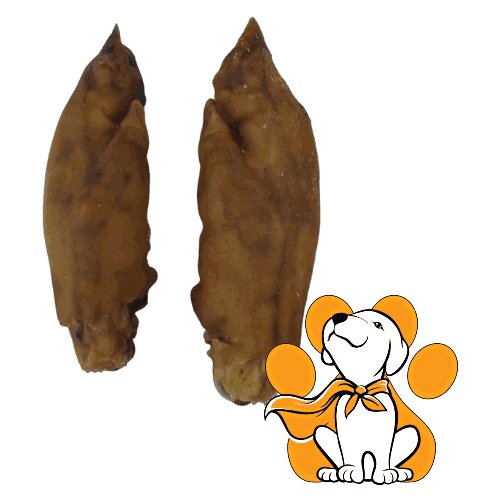 Crazy Pet Lovers 100% Ntural Dried Pig Feet 2 kom, Su&amp;scaron;ene Svinjske Noge Slike