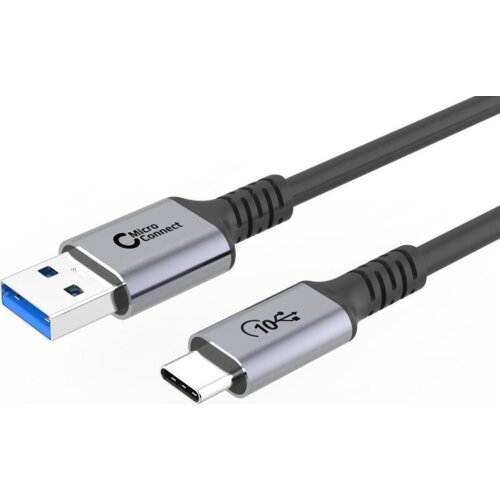 MicroConnect USB3.2AC2 USB kabel USB 3.2 Gen 2 (3.1 Gen 2) 2 m USB C USB A 60 W Crno Slike