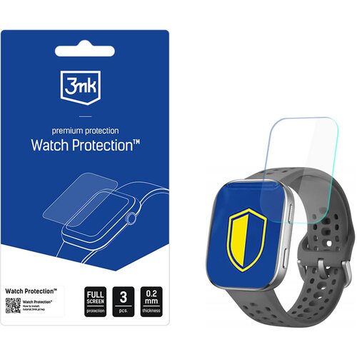 3mk ZA&Scaron;ČITNO STEKLO ZA URO AMAZFIT BIP 6 Z ZA&Scaron;ČITNO OPREMO PROTI PRASKAM, (5000333674) Cene