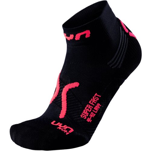 UYN Dámské ponožky Run Super Fast Socks, černo-růžová, 35-36 Slike