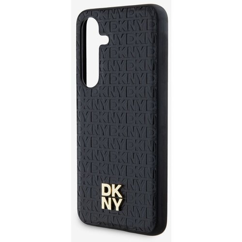 Dkny PU Leather Repeat Pattern Stack Logo Magsafe Zadn&amp;iacute; Kryt pro Samsung Galaxy S24+ Black Ovitek za telefon Vijolična Slike