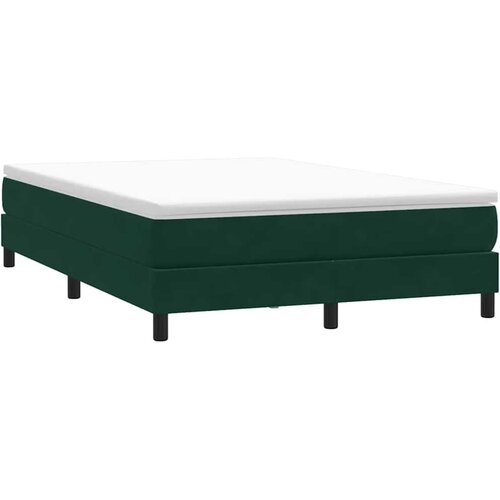Box Spring krevet bez madraca tamnozeleni 140x210 cm baršun Cene