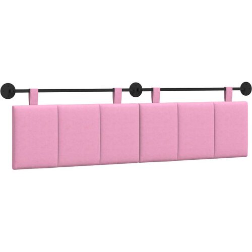  Držeće uzglavlje Zidne Ružičasta 190 x 55 x 5 cm tkanina - Ružičasta 180 cm bez LED Slike