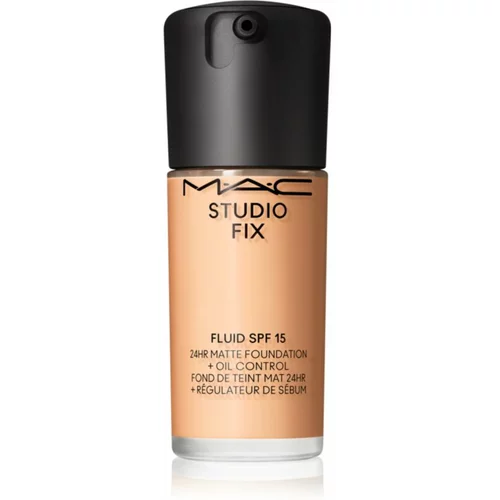 MAC Cosmetics Studio Fix Fluid SPF 15 24HR Matte Foundation + Oil Control matirajoči tekoči puder SPF 15 odtenek NC18 30 ml