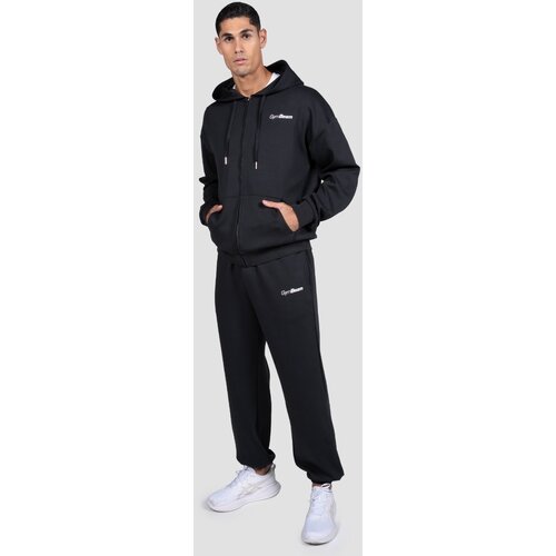 GymBeam Dukserica Relay Zip Black L Slike