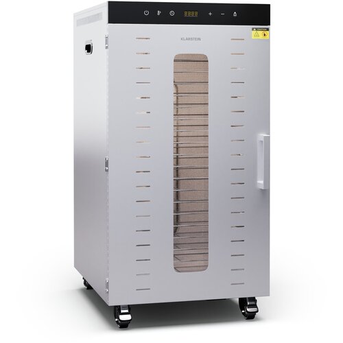 Klarstein Sušilnik MasterJerky 300 | 2 000 V | 30 - 90 °C | 24-urni časovnik | nerjaveče jeklo Cene