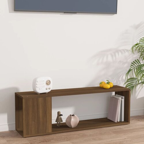 Furnova TV omarica rjavi hrast 100x24x32 cm konstruiran les, (21924611) Slike