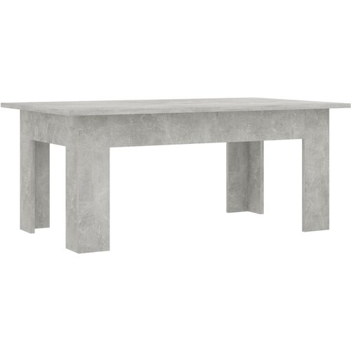 Maison Chic Klubska mizica - kavna mizica - Nizka mizica betonsko siva 100x60x42 cm iverna plošča, (21755295) Cene