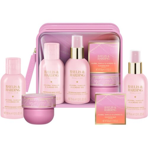 Baylis &amp;amp; Harding Jojoba, Vanilla &amp;amp; Almond Oil darilni set za pot Slike
