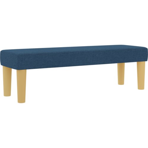 Box Spring Krevet s Madracem &amp;amp;amp Klupom Plavi 200x200 cm Tkanina Slike