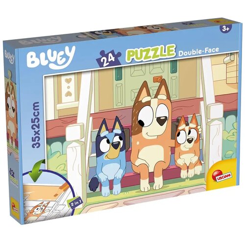 Lisciani Giochi Bluey psići na stepenicama 2 u 1, puzzle od 24 dijela i bojanka 35x25 cm - Lisciani Slike
