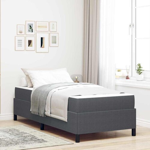 vidaXL Krevetna konstrukcija Ostalo Tamno siva 100 x 200 cm Cene