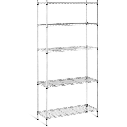 Royal Catering Sturdy Gray Openwork Wire Storage Rack - 180x90x35cm, Holds Up to 150kg, (21740728) Cene