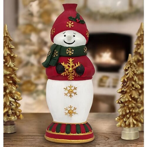 Aberto Design dekorativna figura CY0689, 10x7x26 cm, belo-crvena boja Slike