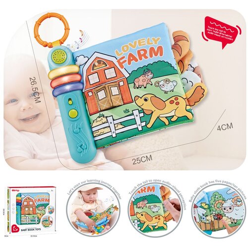 Chipolino edukativna knjiga s glazbom Farm Slike