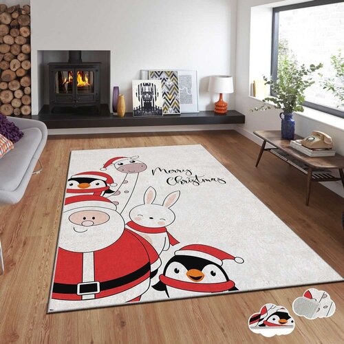  tepih s novogodi&scaron;njim motivima Asr-Crpt-79, Pravougaoni, 140 x 220 cm, &Scaron;areni Cijene