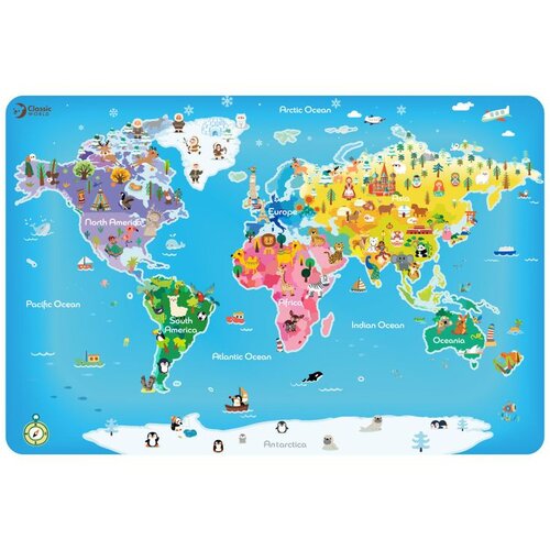 Classic World Drvena slagalica Mapa sveta Cene