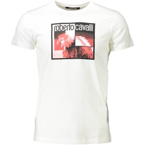 Roberto Cavalli WHITE MEN&amp;amp;#39;S SHORT SLEEVE T-SHIRT Slike