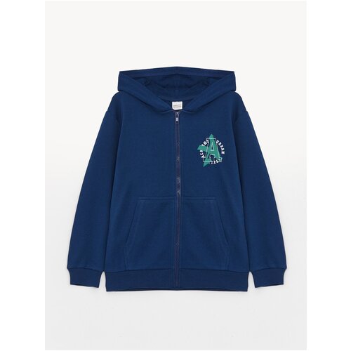 LC Waikiki Boys&amp;#039; Hoodie with Printed Long Sleeves Zippered Sweatshirt Slike
