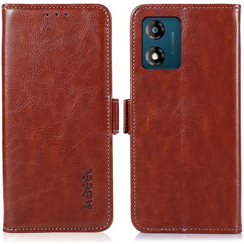 INORCO ABEEL Za Motorola Moto E13 4G PU usnjena torbica za denarnico Crazy Horse Texture Stojalo Flip Ovitek za telefon, (22036366) Slike