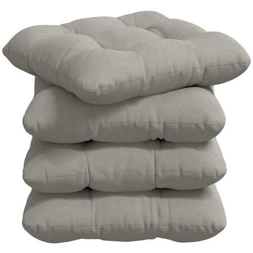 vidaXL Sedežne blazine 4 pcs Svetlo siva 45 x 45 cm Mikrofiber tkanina, (5000111847) Cene