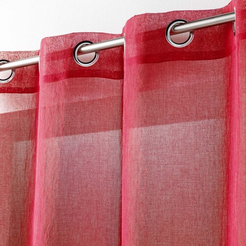 Douceur d int&amp;eacute;rieur Rdeča prosojna zavesa 140x280 cm Telma &amp;ndash; Slike