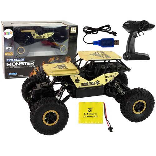 Buggy na daljinsko upravljanje Monster 1:18 - crno/zlatni Cene