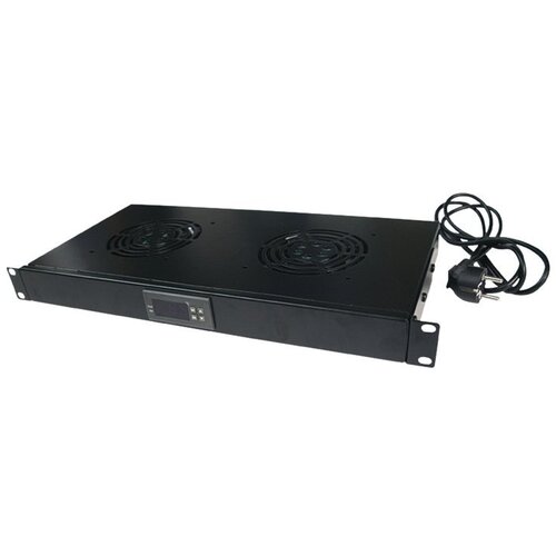Logilink Kuler panel sa 2 kulera i termostatom, 1U, 465 x 220, crni, 4780 Cene