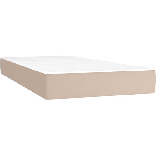  box spring s madracem cappuccino 200x200cm umjetna koža Slike