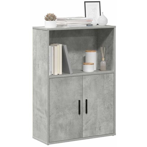  Regal za knjige boja betona 60x24x85 cm konstruirano drvo Cijene