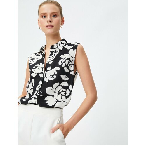Koton Floral Shirt Sleeveless with Buttons Viscose Slike