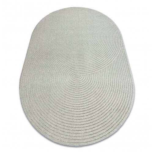 RugsX FLUX ovalna 461.67.AE503 volnena preproga OSTA - geometrijska, strukturna, loft modra / siva 160x230 cm, (5000176421) Cene