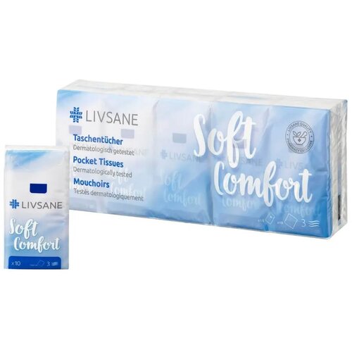LIVSANE Papirne maramice Soft Comfort, 10 pakovanja Slike