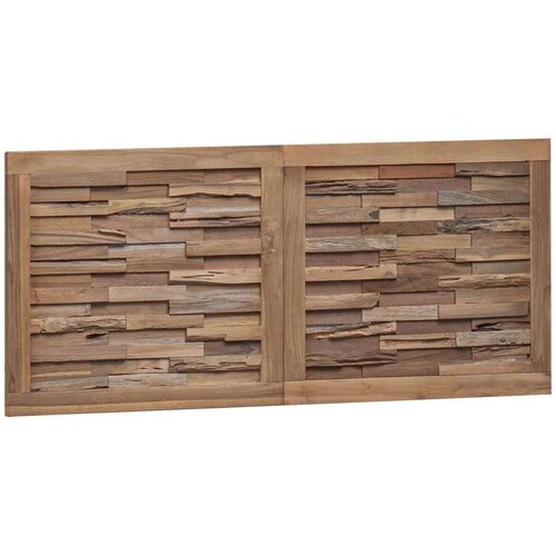  Uzglavlje Zidne Prirodna 120 cm Čvrsto teak drvo Slike