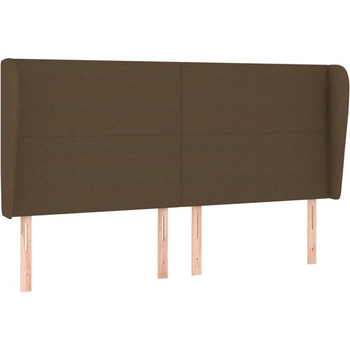 Maison Chic vzglavna omarica - nočna omarica - posteljna omarica z ušesi temno rjavo 163x23x118/128 cm blago, (21711235) Cene