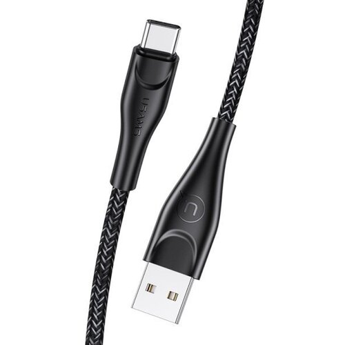 Usams podatkovni kabel U41 SJ395 type c na usb 2A 2m črn pleten Cene