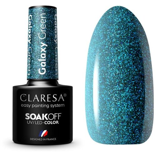 Claresa trajni lak za nokte uv/led galaxy green 5g Slike