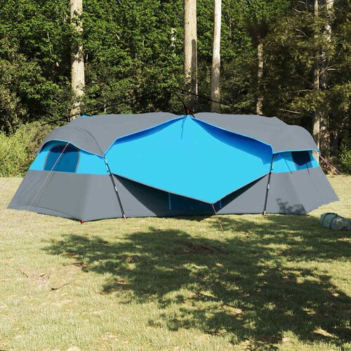 VidaXL &amp;scaron;otor s streho drugo z odzračevanjem zraka modra in črna 520 x 520 x 190 cm Slike
