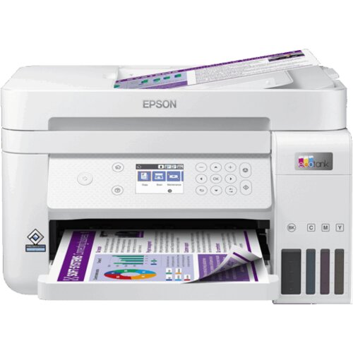 Printer EPSON EcoTank L6276 print/scan/copy/fax Rez.4.800 x 1.200 dpi. 33str/min Monokrom.20str/min Colour. ADF.Duplex.USB, LAN.WiFi. tinte br.101 Cijene