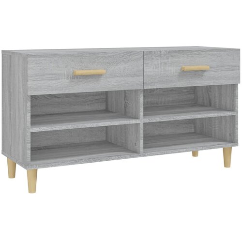 Maison Chic Omarica za obutev - Kopa za čevlje siva sonoma 102x35x55 cm konstruiran les, (21776179) Slike