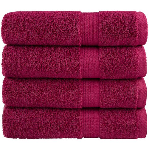 vidaXL Premium brisače 4 kosi bordo 70x140 cm 600 g/m2 100 % bombaž Cene